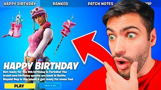 FREE BIRTHDAY Skins UPDATE in FORTNITE [upl. by Salomone]