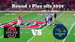 High school football play offs 2024 opelika vs florence alabama 1st round [upl. by Eisinger]