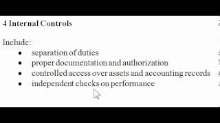 Mod4 4 Internal Controls [upl. by Emlen921]