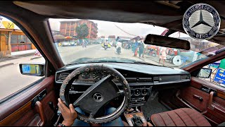 1991 Mercedes 190E 20 W201 POV Test Drive🇨🇩 [upl. by Trevor]