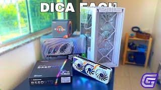 GUIA COMO MONTAR UM PC GAMER FULL WHITE EM 2023  MONTANDO MEU NOVO PC [upl. by Roybn]