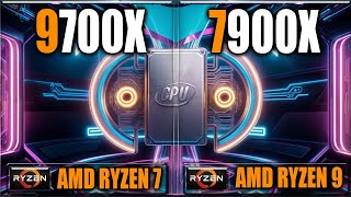 9700X vs 7900X Benchmarks  Tested in Games and Applications [upl. by Fortunna]