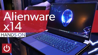 Alienware x14 Handson Incredibly Thin Gaming Laptop [upl. by Anileba]