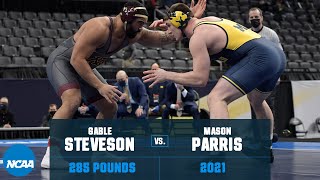 Gable Steveson vs Mason Parris 2021 NCAA Title 285 lbs [upl. by Nievelt]