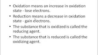 Reducing agents and Oxidizing agents [upl. by Kissee]