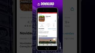 BAIXANDO MINECRAFT PARA IOS shorts [upl. by Aerdma499]