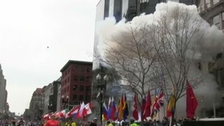 RAW Watch Boston Marathon explosions [upl. by Nnaasil]