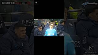 City players laughed in the seats against Tottenham😂😂😂😂🤣fouryoupage fypシ゚viral mancity totenham [upl. by Iney]