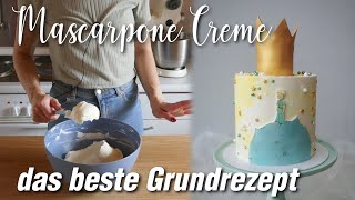 🤩Mascarpone Creme für Torten  Rezept mit Variationen [upl. by Yznel]