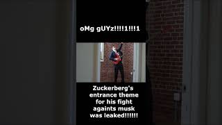 Zuckerbergs theme song was LEAKED Zuckerbergvsmusk elonmusk [upl. by Ninerb86]