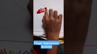 Finger Impressions Activityartfingerpaintshortsfeeddrawingtutorial [upl. by Donica]