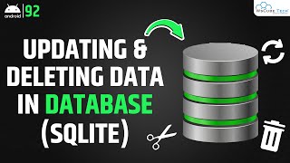 Android SQLite Database Updating and Deleting Data in Database SQLite  Android Tutorial [upl. by Leanor]