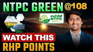 20X Business Growth In Future  NTPC GREEN IPO Analysis [upl. by Anaele]