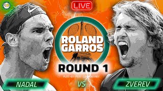 NADAL vs ZVEREV  Roland Garros 2024  LIVE Tennis PlayByPlay Stream [upl. by Ekusoyr]