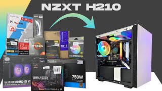 My First Mini ITX PC Build NZXT H210 Rog Strix Ryzen amp Water Cooled [upl. by Morgenthaler]