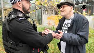 Just Stop Oil activists spray Londons US Embassy with paint to protest Trumps election victory [upl. by Darreg]