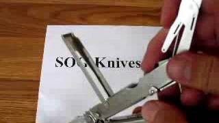 SOG PowerLock Multi Tool S60 Demonstration [upl. by Ardnaxela]