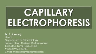 Capillary Electrophoresis CE [upl. by Ita161]