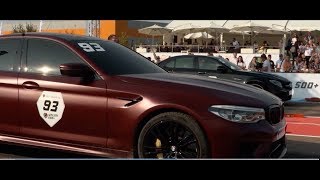 BMW M5 f90 vs MercedesAMG E63 S Both stock Unlim 500 highlights [upl. by Elocn812]