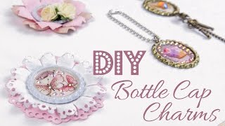 DIY Kronkorken Charms  Bottle Cap Embellishments  DEUTSCH [upl. by Aitnom]