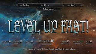 Skyrim Special Edition  HOW TO LEVEL UP INCREDIBLY FAST [upl. by Chimene]