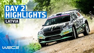 WRC2 Day 2 Highlights  WRC Tet Rally Latvia 2024 [upl. by Parhe311]