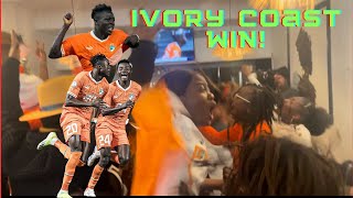 IVORY COAST WIN Fans Reaction côte divoire gagne Ivory Coast 21 Mali [upl. by Arlon]