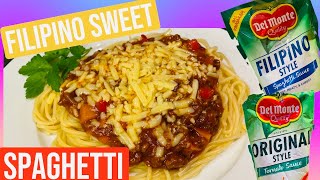 HOW TO COOK SPAGHETTI FILIPINO STYLEDelmonte Spaghetti Sauces FOODBITS style RECIPE 25 [upl. by Batsheva]