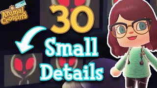 30 Small Details You Might Have Missed in Animal Crossing New Horizons [upl. by Yelsnit804]