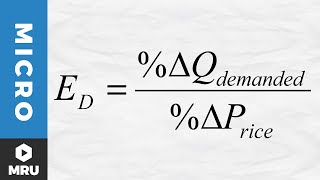 Calculating the Elasticity of Demand [upl. by Skelly]