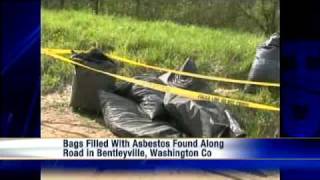 8 Bags Of Asbestos Found Next To Washington Co Road [upl. by Blaseio296]