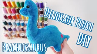 Dinosaur Plush Sewing Tutorial  Brachiosaurus [upl. by Lowell]