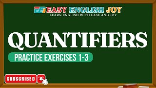 Quantifiers Practice Exercises 13 [upl. by Chuck211]