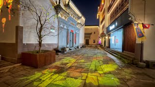 🇨🇳 China Old Town in Winter  Walking Tour 4K HDR [upl. by Eirojam]