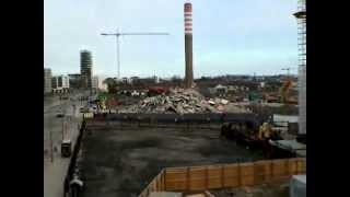 Ballymun Flats Demolition Dublin Ireland NEW HQ DESTRUCTION [upl. by Pammi]