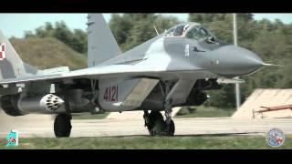 MiG29 with B8 22nd Tactical Air Base  Malbork [upl. by Omero]