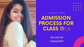 how to take admission in banasthali vidyapeeth in class 11th  banasthali [upl. by Callan]