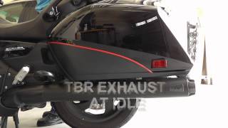 Two Brothers Racing TBR vs Stock Exhaust on Honda Goldwing F6B GL1800 [upl. by Corbett]