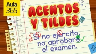 Cómo usar la Tilde y el Acento  Videos Educativos Aula365 [upl. by Theurich971]