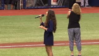 Kamryn Sings National Anthem  Tampa Bay Rays Game [upl. by Gallard]