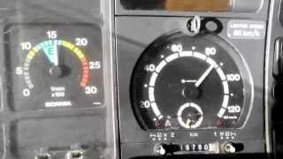 Scania 143450 acceleration [upl. by Annatsirhc171]