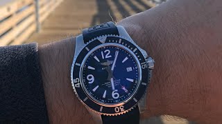 BREITLING SUPEROCEAN 42 A17366 BLUE REVIEW [upl. by Lonnie]