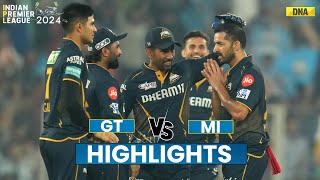 MI Vs GT Highlights Mohit Sharma Shines As Gujarat Titans Beat Mumbai Indians By 6 Runs  IPL 2024 [upl. by Ardyce]