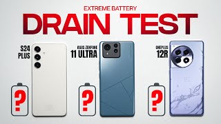 Asus ZenFone 11 Ultra vs OnePlus 12R vs S24 Plus EXYNOS EXTREME Battery Drain Test [upl. by Reames]