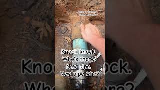 Pipe repair is no joke plumbing cipp trenchlesstechnology sewer nodig plumber [upl. by Heymann]