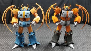 Studio Cell Unicron original and Pumpkin version chesthip skirt medalian panel swap outs [upl. by Nyla]