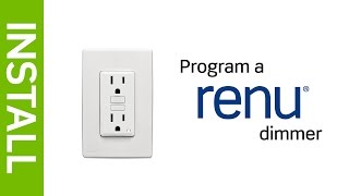 Leviton Presents How to Program a Renu® Dimmer Switch [upl. by Chanda]