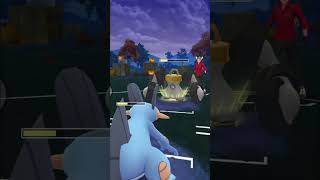 Swampert vs Melmetal in pokemongo subscribe like pokemon 100iv [upl. by Atilem]