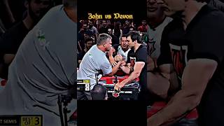 🔥 John brzenk just dominated Devon 💪🔥 shorts armwrestling devonlarratt power edit [upl. by Reerg]