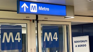 Metro 4 a MILANO provo in ANTEPRIMA la nuova linea BLU [upl. by Jemina]